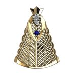 PI05735 Pingente N.Sra. Aparecida Ouro Amarelo Diaman