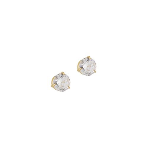 Brinco Ouro Amarelo Zircônia