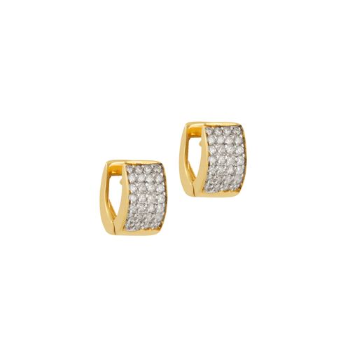 Brinco Ouro Amarelo Diamante