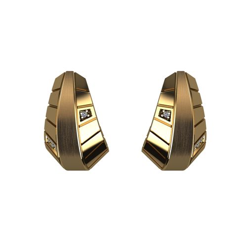 Brinco Ouro Amarelo Diamante