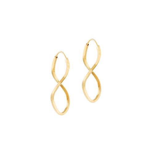 Argola Infinito Ouro Amarelo