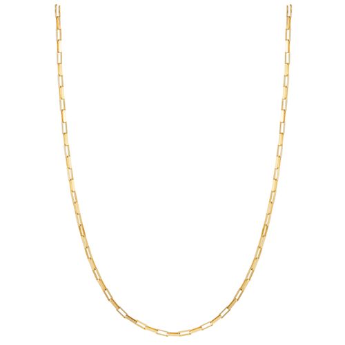 Corrente Veneziana Longa Ouro Amarelo 60 cm
