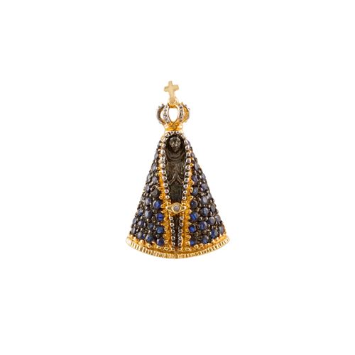 Pingente Nossa Sra. Aparecida Ouro Amarelo
