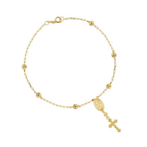 Pulseira Terço Ouro Amarelo