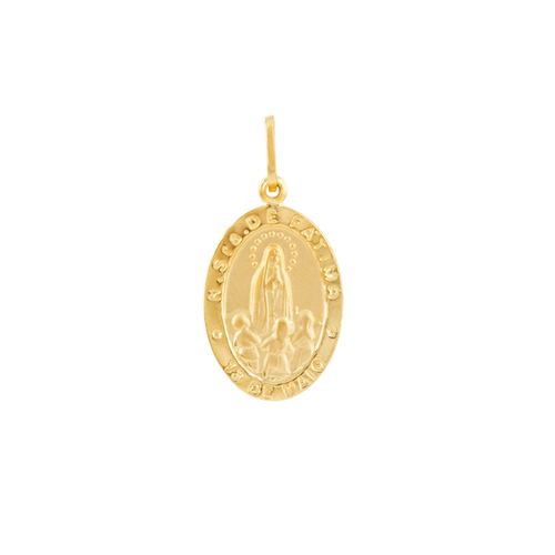 Pingente Nossa Sra de Fátima Ouro Amarelo