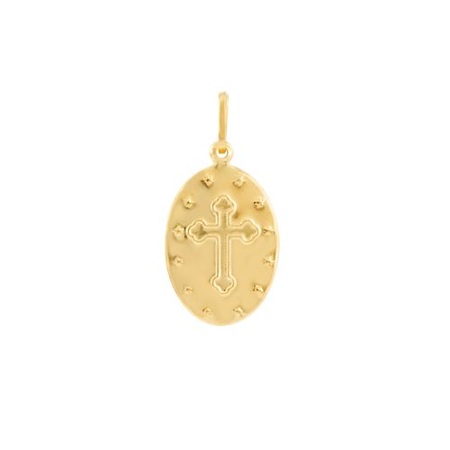 Pingente Nossa Sra de Fátima Ouro Amarelo