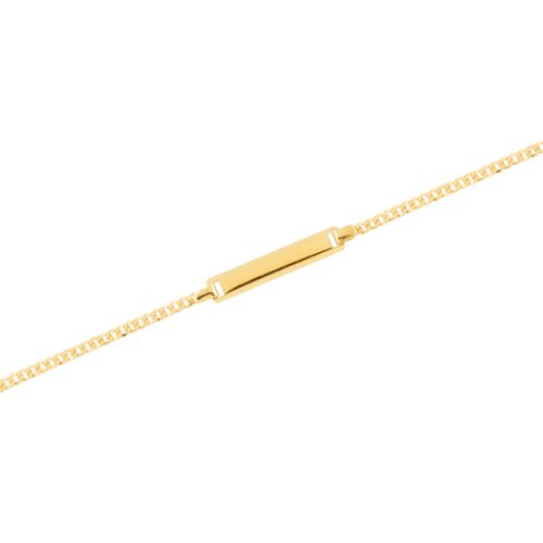 Pulseira Personalizável com Placa Ouro Amarel