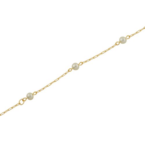 Pulseira Ouro Amarelo Pérola