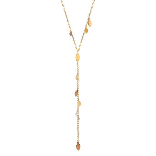 Colar Ouro Amarelo,Branco e Rosé