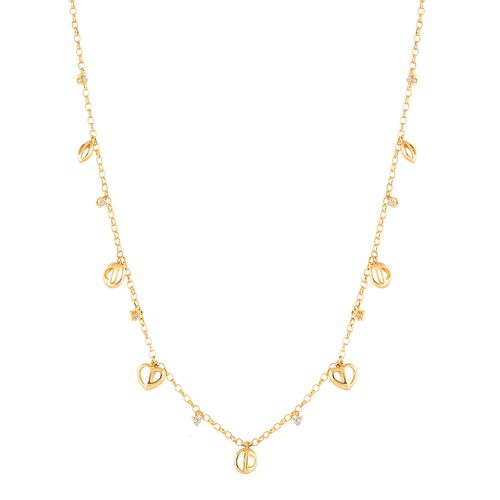 Colar Ouro Amarelo Diamante