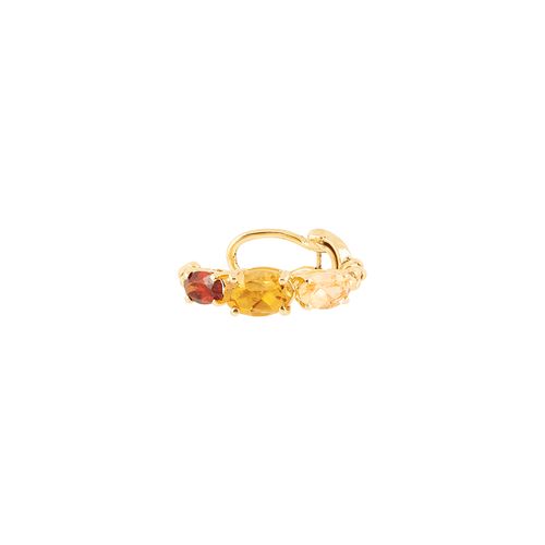 Piercing Ouro Amarelo Citrino Granada