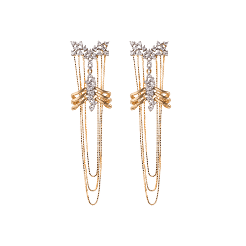 Brinco Ouro Amarelo Diamante