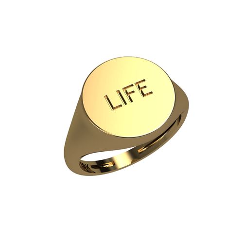 Anel Life Ouro Amarelo