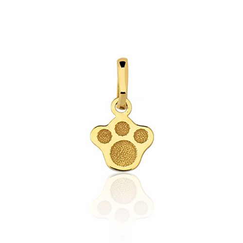 Pingente Patinha de Cachorro Ouro Amarelo