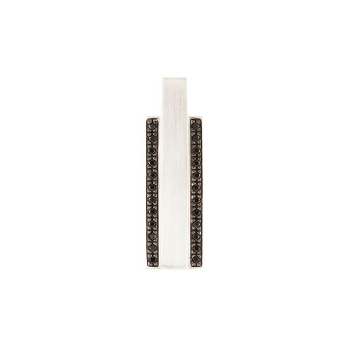 Pingente Prata Zirconia Negra