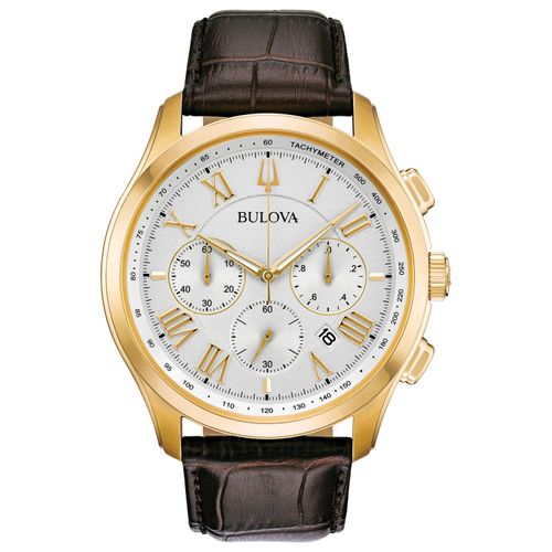 Relógio Bulova Masculino Couro Marrom