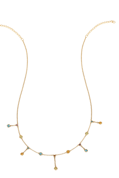 Colar Ouro Amarelo Topázio, Citrino