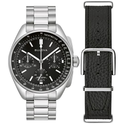 Relógio Bulova Masculino Prateado e Couro
