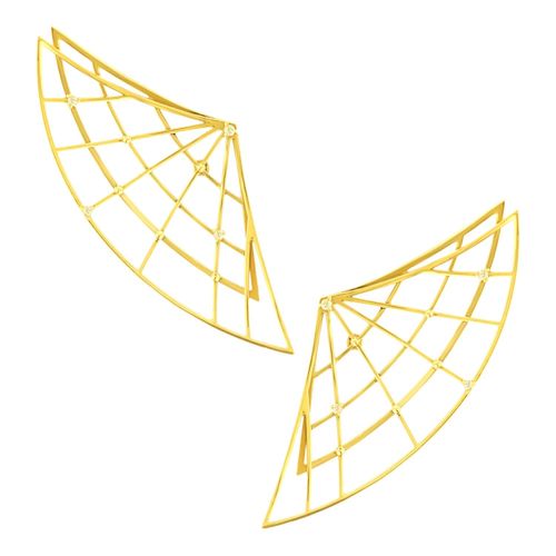 Brinco Ouro Amarelo Diamante