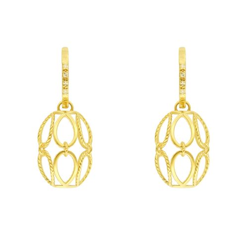 Brinco Ouro Amarelo Diamante