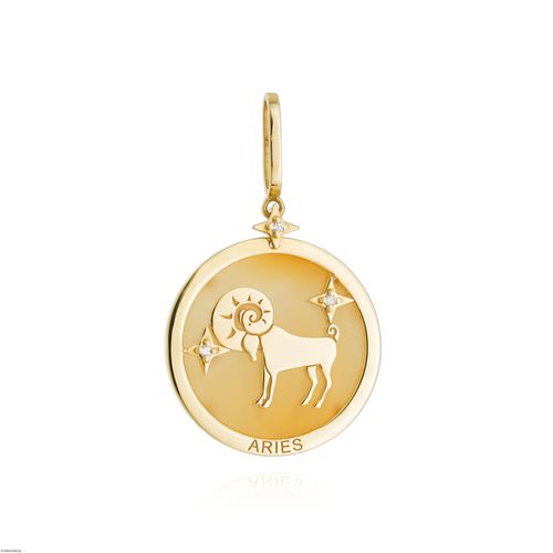 Pingente Signo Áries Ouro Amarelo