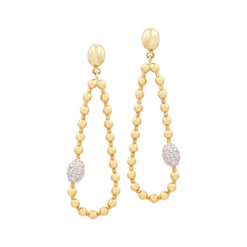 Brinco Esfera Ouro Amarelo Diamante