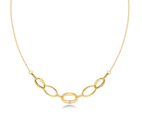Colar Ouro Amarelo Diamante