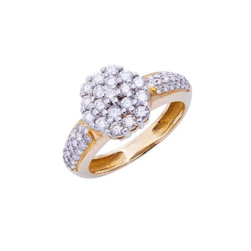 Anel Imperial Ouro Amarelo Diamante