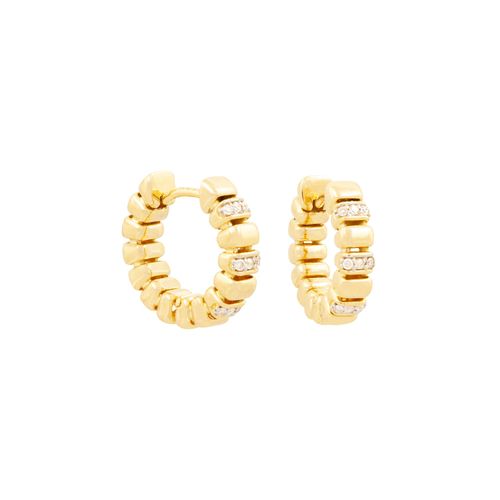 Argola Ouro Amarelo Diamante