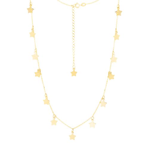 Colar Estrela Ouro Amarelo