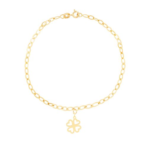 Pulseira Trevo Ouro Amarelo