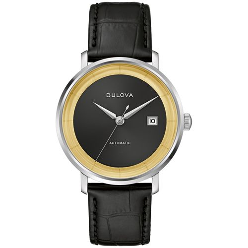 Relógio Bulova Masculino Couro Preto