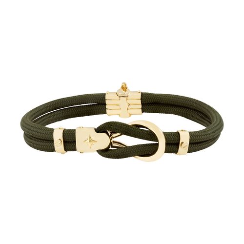 Pulseira Ouro Amarelo Cabo Náutico