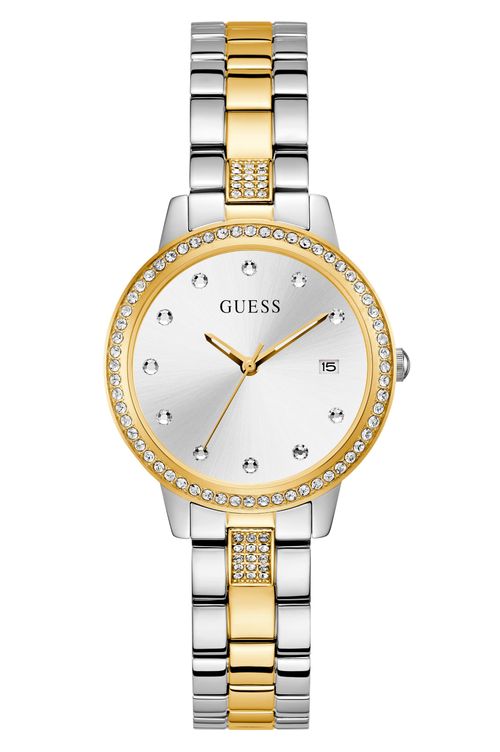 Relógio Guess Feminino Prateado e Dourado