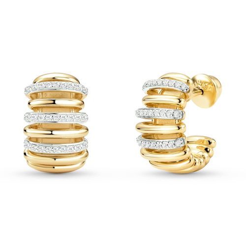 Brinco Ouro Amarelo Diamante