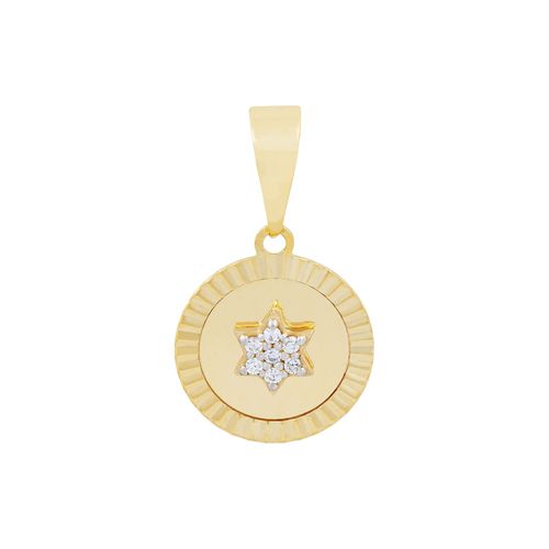 Pingente com Estrela Ouro Amarelo e Topázio