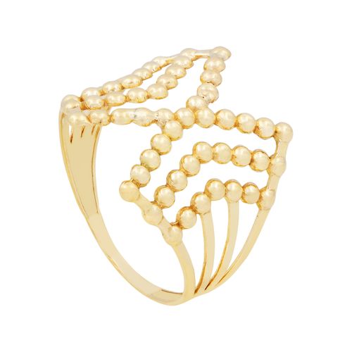 Anel Esfera Ouro Amarelo