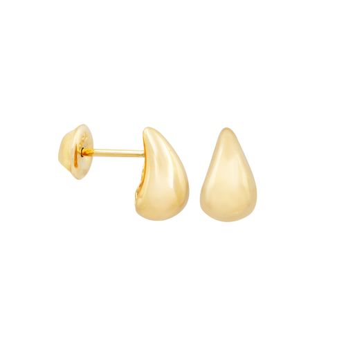 Brinco Gota Ouro Amarelo