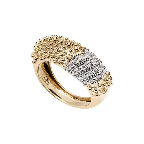 Anel Ouro Amarelo Diamante
