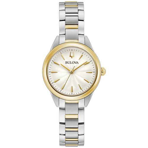 Relógio Bulova Feminino Prateado e Dourado